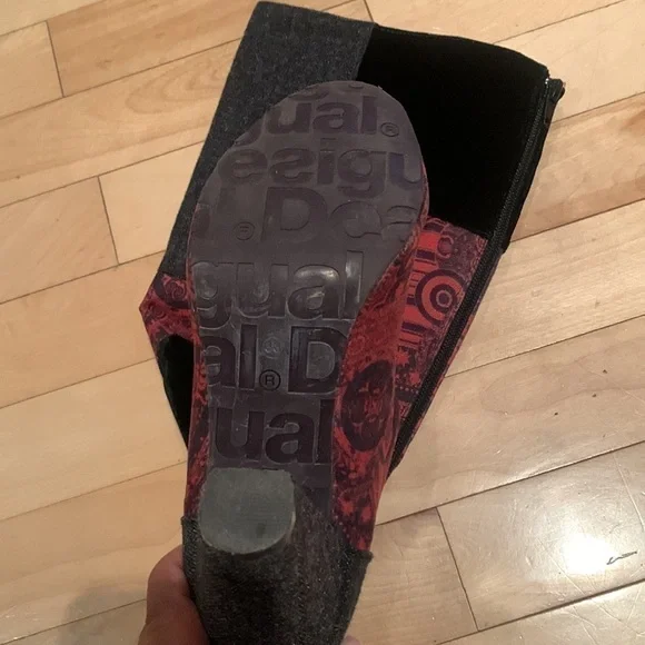 Desigual Textured heeled boots Shanon - Picture 10 of 12